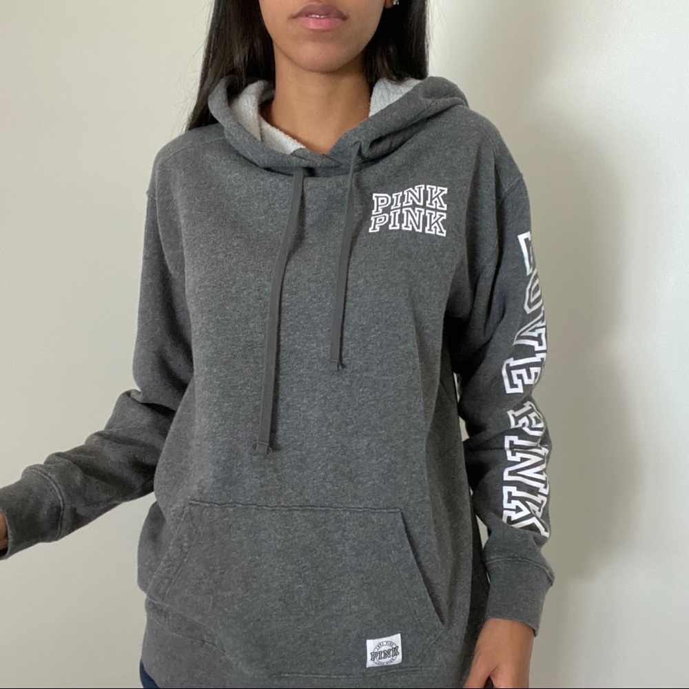 Small Victorias Secret PINK Gray Sweatshirt/Hoodie